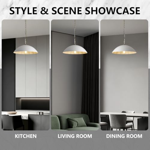 16" Pendant Lights Kitchen Island (White / 16"-1 Pack)
