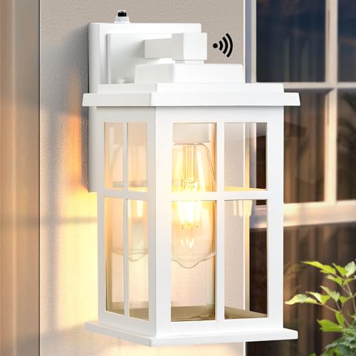 White Outdoor Wall Lights (Dusk to Dawn 1 Pack / White)