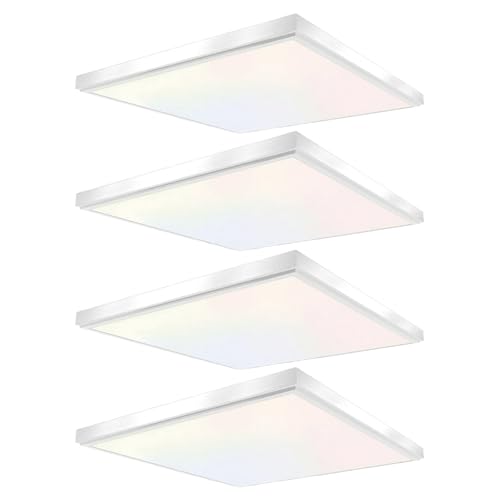 2'x2'4200 Lumen 4 Pack LED Flat Panel (White 4 Pack / 2x2 Feet)