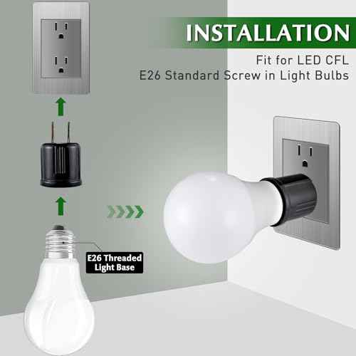 Outlet to Socket Adapter (Black Color)