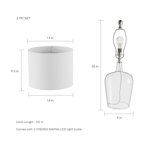 Glass Cloche Table Lamps