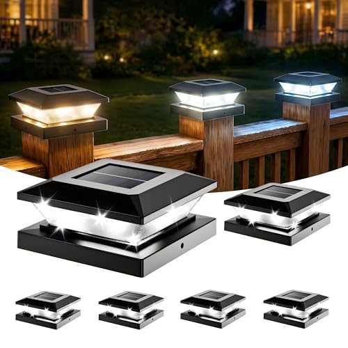 4x4 Solar Post Cap Lights (6 Pack)