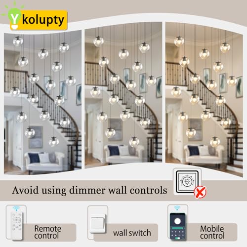 Black Rectangular Chandelier Globe Chandelier for Dining Room Large Chandeliers for High Ceiling 16 (Black-Clear / Rectangle 16-Light)