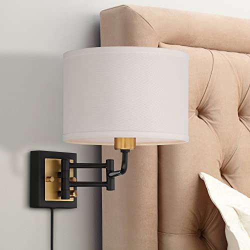 Joelle Black Brass Swing Arm Plug