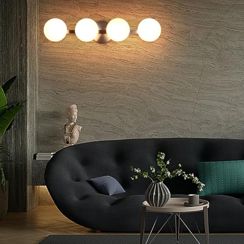 Bathroom Vanity Light Fixtures (Brushed Nickel / 4-Light)