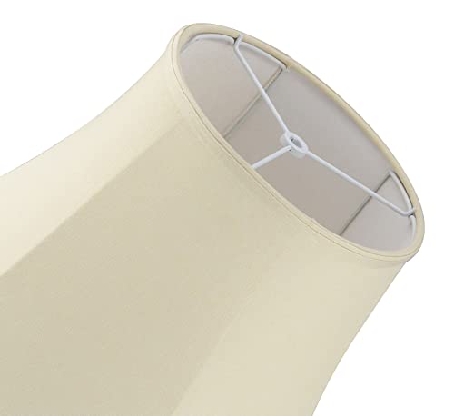 38005-2, Bell Collapsible Spider Lamp Shade, Natural, 9" Top x 15" Bottom x 11" Slant Height, Set of 2 (9" Top x 15" Bottom x 11" Slant / Natural)