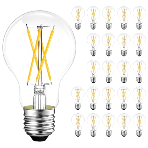 A19 E26 LED Light Bulbs 60 Watt Equivalent (24 Pack / 5000k Cool White)