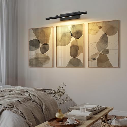 Black Art Picture Frame Wall Light (30"-4 Bulb / Black)