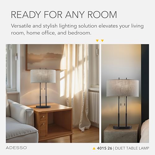 Duet Table Lamp with Dual Pull Chains (Antique Bronze / Table Lamp)
