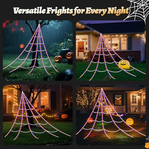 Halloween Light up Spider Web