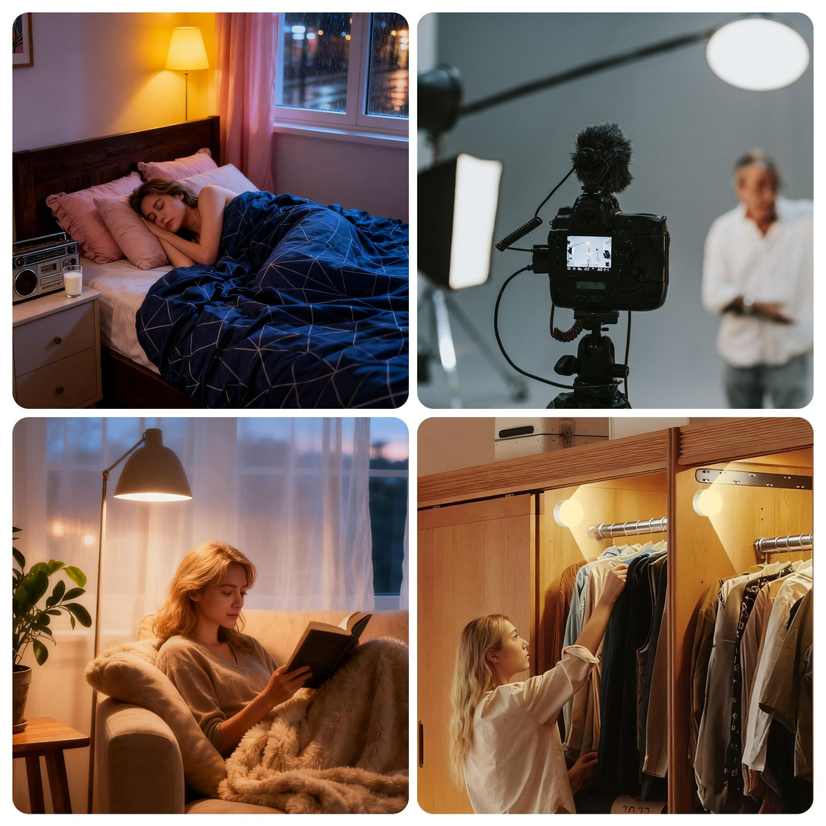 Rechargeable Light Bulbs with Remote