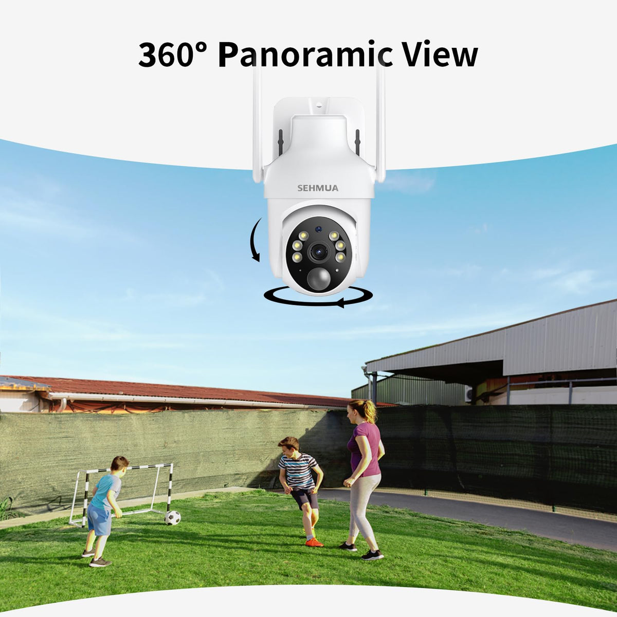 2K Solar Security Cameras Wireless Outdoor (White)