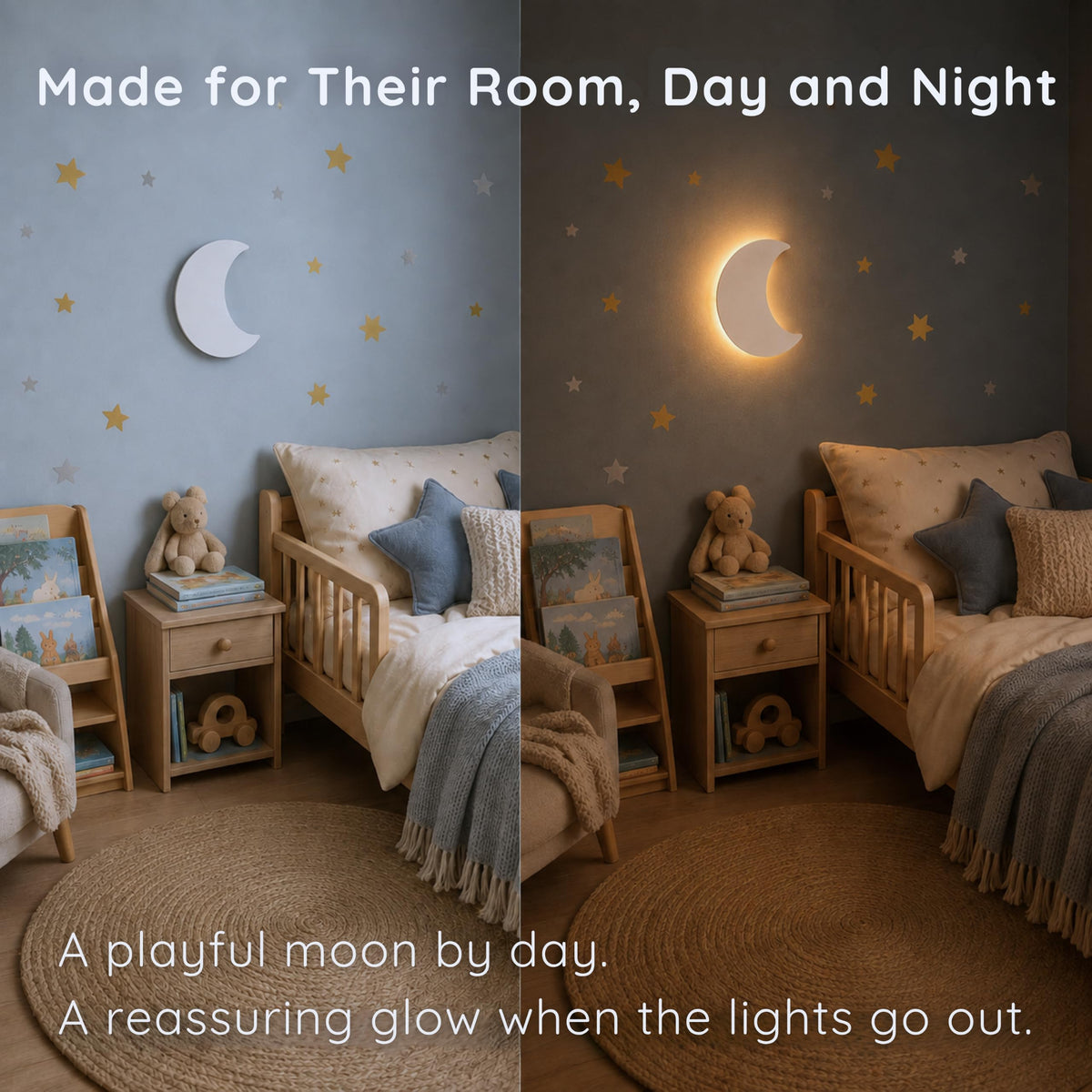 Moon Wall Light for Moon and Stars Decor (Moon)