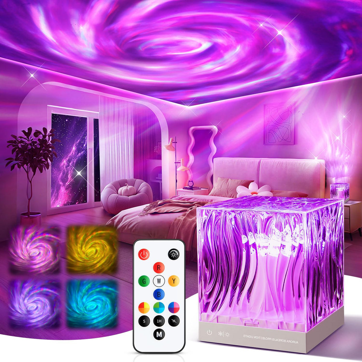 Galaxy Projector for Bedroom (Purple)