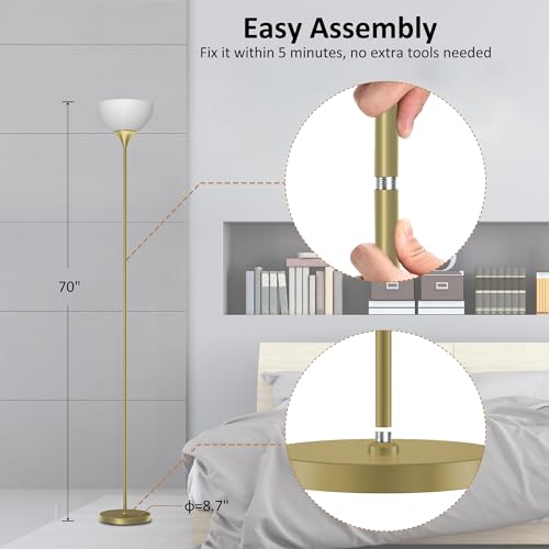 Floor Lamp Remote Control (Gold Brass)