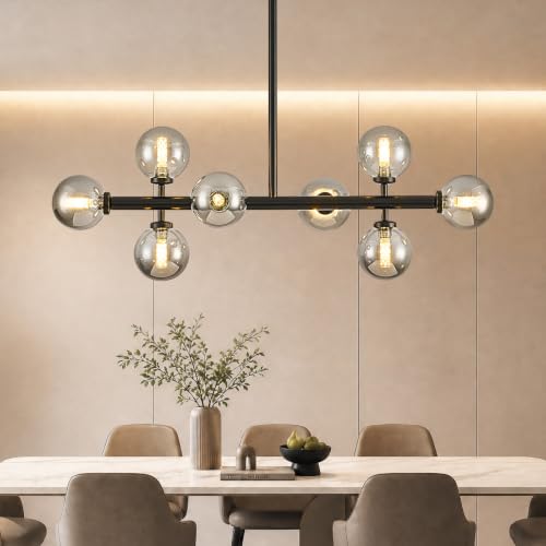 Glass Globe Sputnik Chandelier