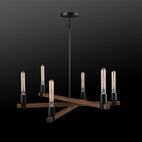 60546 Walken 6 (Matte Black, Faux Wood)