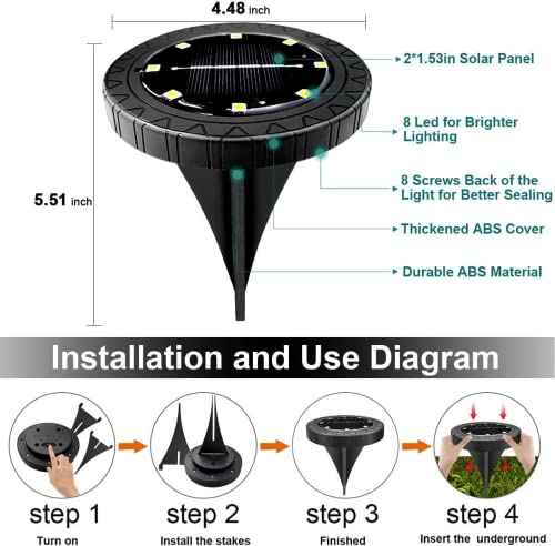 Solar Powered 2Pack (Black / 2 Pack)