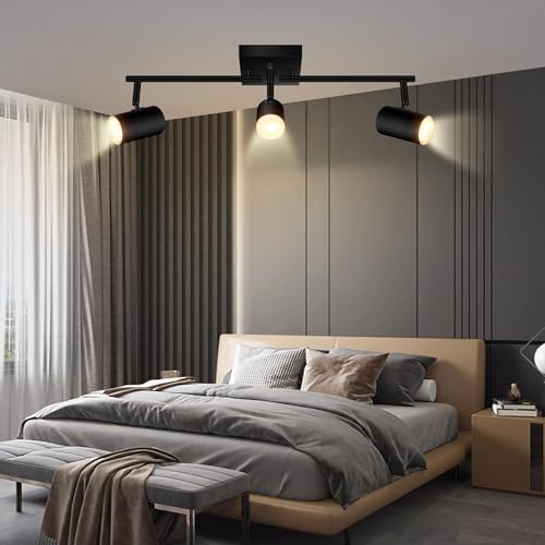 Track Lighting Fixtures Ceiling (3 light-black)
