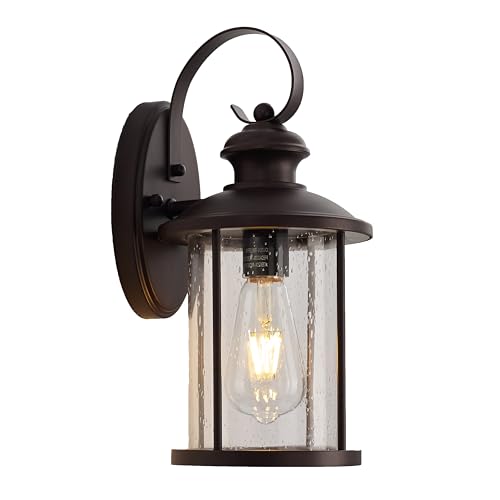 13.75" Oil Rubbed Bronze Rustic Outdoor Wall Light 1 Pack (Bronze / 1 Pack H13.75")