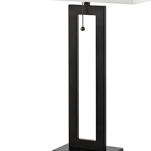 Sabrina 28.5" Metal USB Industrial Lamp (Black)