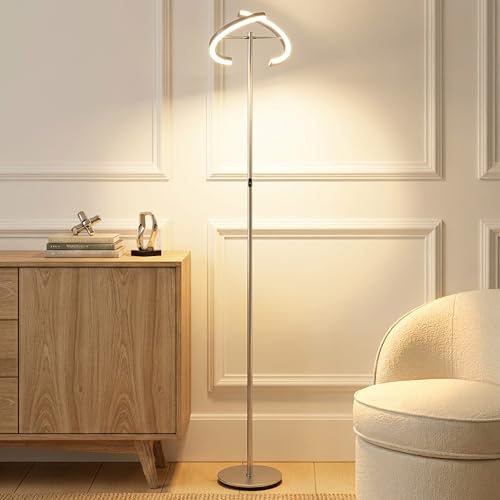 Halo Split Floor Lamp (Platinum Silver)