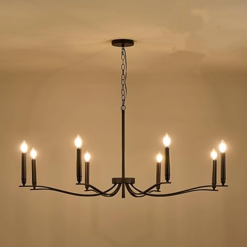 Black Chandelier (Black / 43.7 inch)