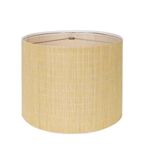 Handwoven Bamboo Lampshade for Table Lamp (Natural Bamboo - Drum)