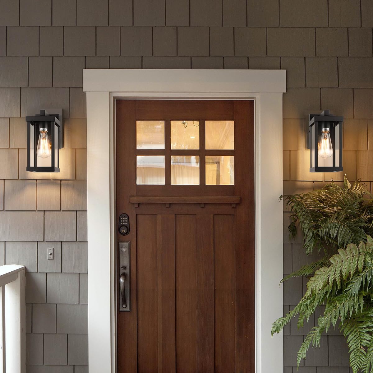 11" Outdoor Wall Sconce (Matte Black / 11-inch)