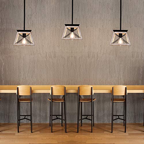 9.84Inches Farmhouse Pendant Light Fixture (10InchesWhite)