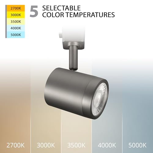 Charge 8010 LED Adjustable Track Head 5 (Brushed Nickel / H-Style 3-Wire (Single Light))