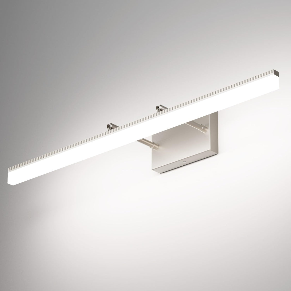 31.5 inch Modern Brushed Nickel Vanity Light Adjustable Bathroom Light Fixtures Over Mirror Rotatable Vanity Lighting 5500K (Brushed Nickel / 31.5 in)