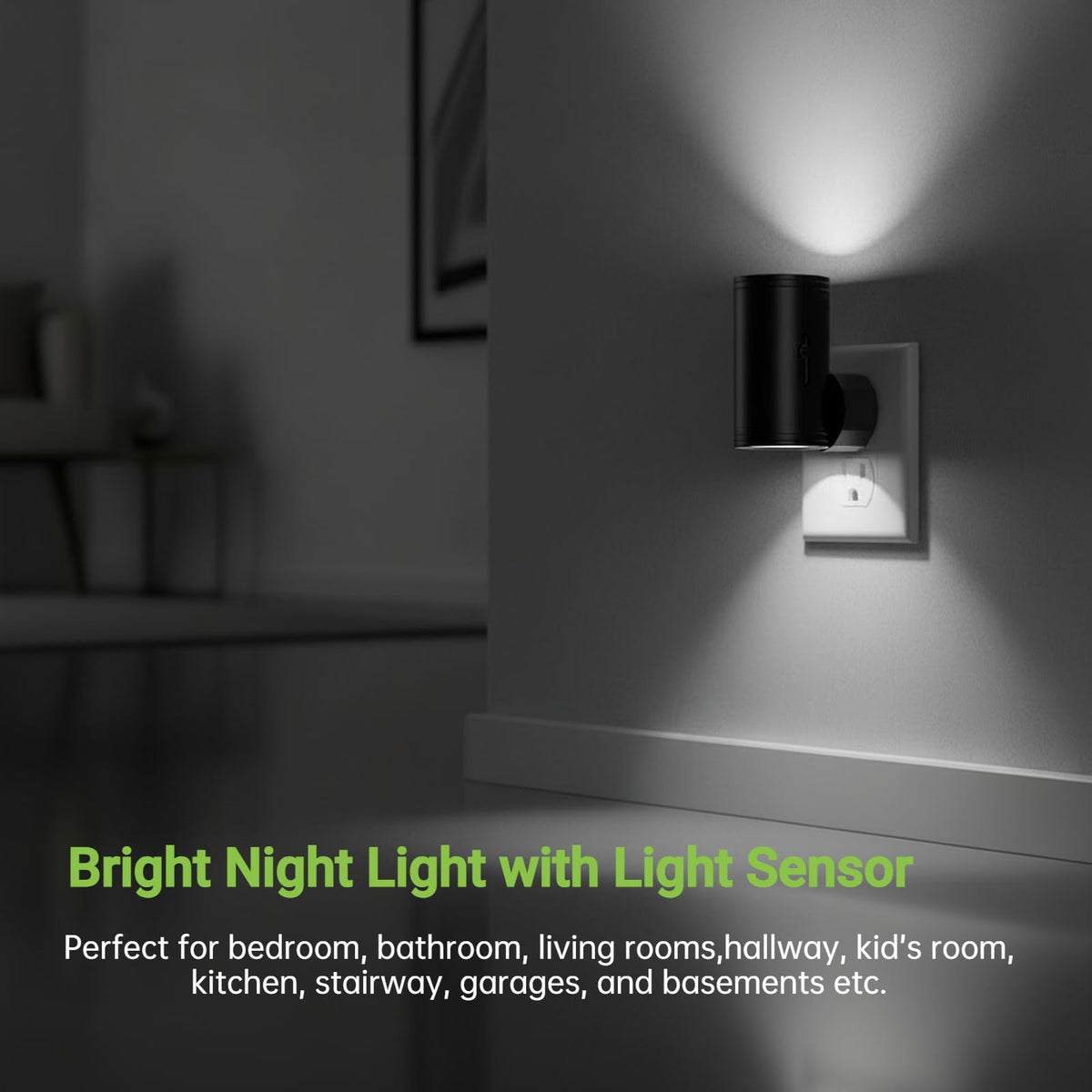Night Lights Plug into Wall (2 Pack / 5000K Daylight)