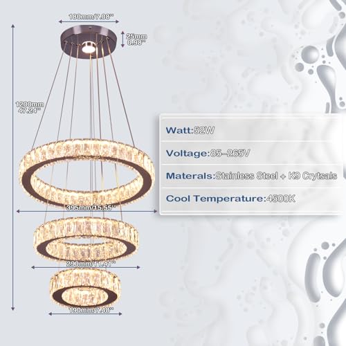 Modern K9 Crystal Chandelier