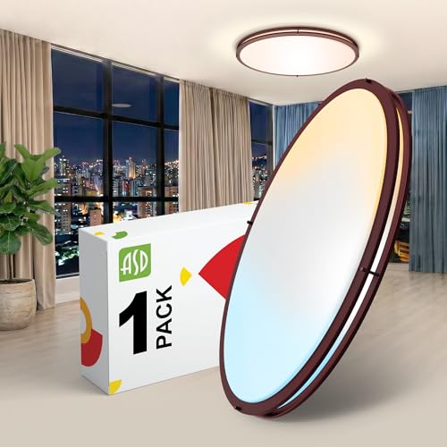 LED 32" Oval Flush Mount Lighting (Oil-Rubbed Bronze)