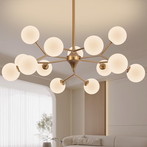 39" Reddish Sand Gold Sputnik Chandelier 15 (Reddish Sand Gold)