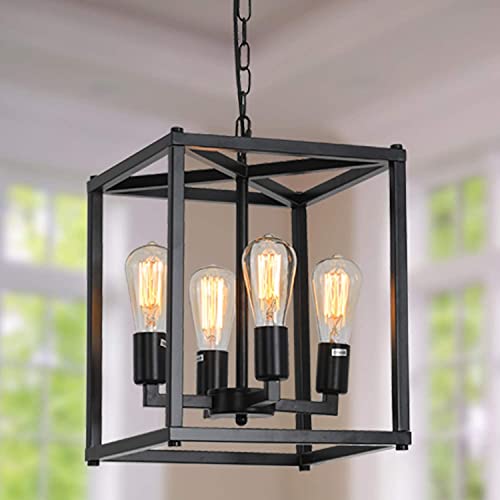 Farmhouse Chandelier Fixture Rustic Industrial Lights for Kitchen Island