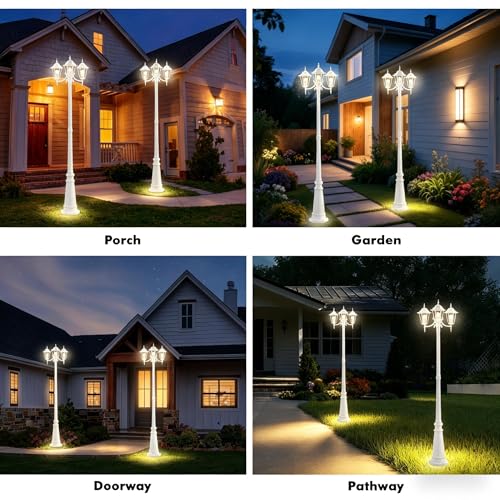 Outdoor Post Light 83" (White)