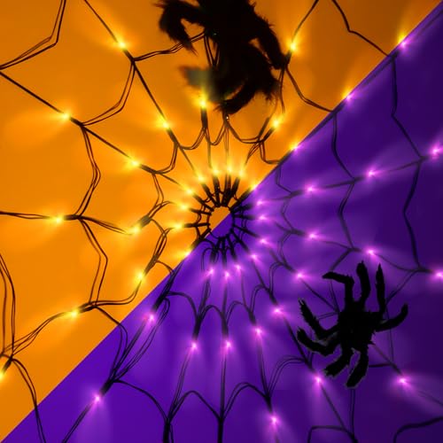 Halloween Decorations Lights Spider Web Lights