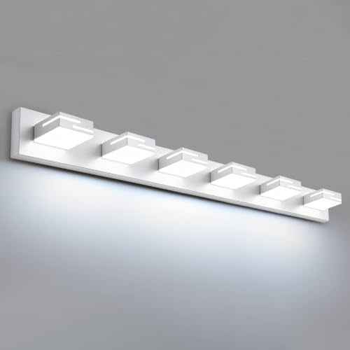 LED Modern Bathroom Vanity Light Fixtures (White / 6-light, 42-inch)