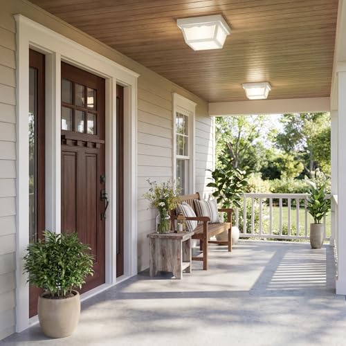 10.25" 2 Light Flush Mount Light (White / 10.25-Inch Diameter x 5.5-Inch Height / 2-Light)