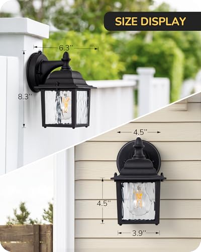 2 Pack Outdoor Wall Lights