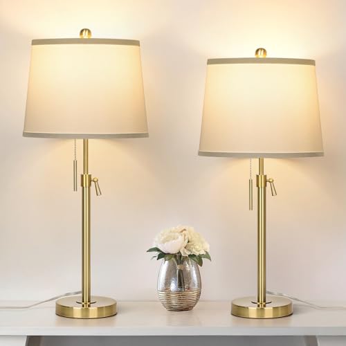 Adjustable Height Table Lamps Set of 2