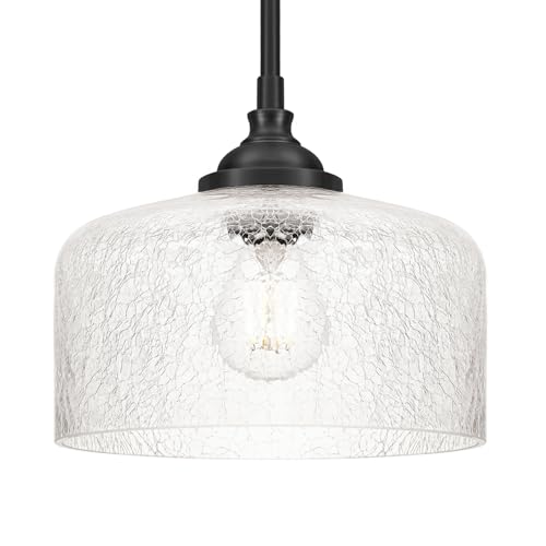 Vintag Pendant Light with Etched Crystal Glass