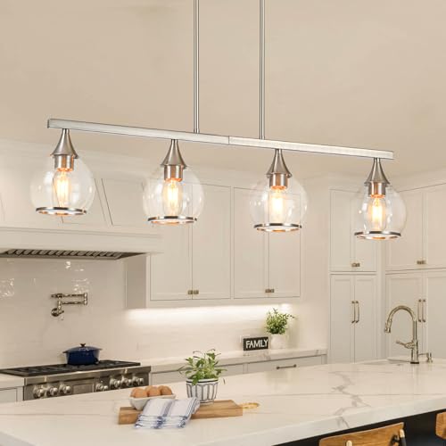 Island Light for Kitchen (Brushed Nickel / 4-Light)