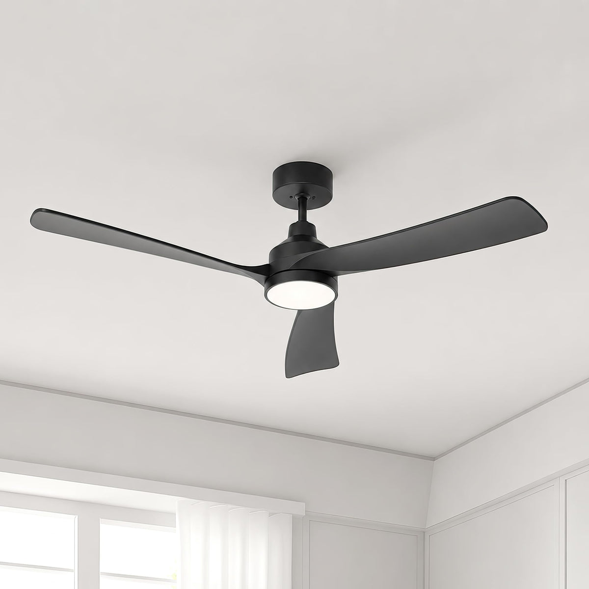 52 Inch Ceiling Fan with Lights (black / 52 Inch)