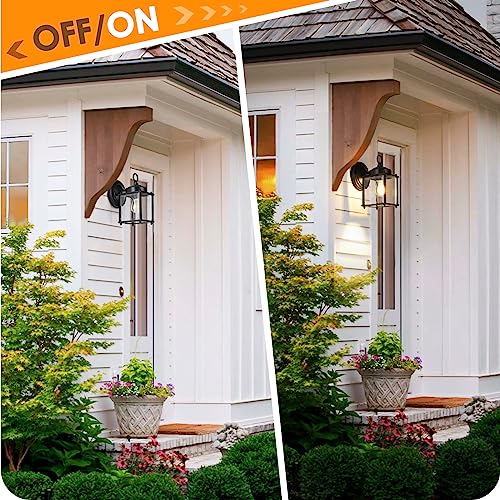 Outdoor Wall Lantern (Black / 8.27 inch)