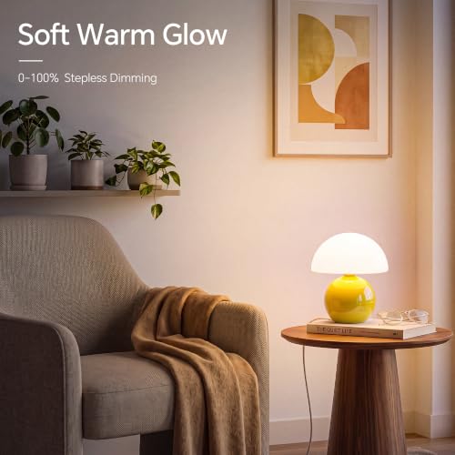 Mushroom Lamp Table Lamp for Bedroom (Yellow)