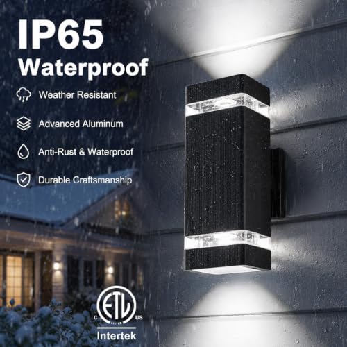 Outdoor Wall Lights (Square 2 Pack)