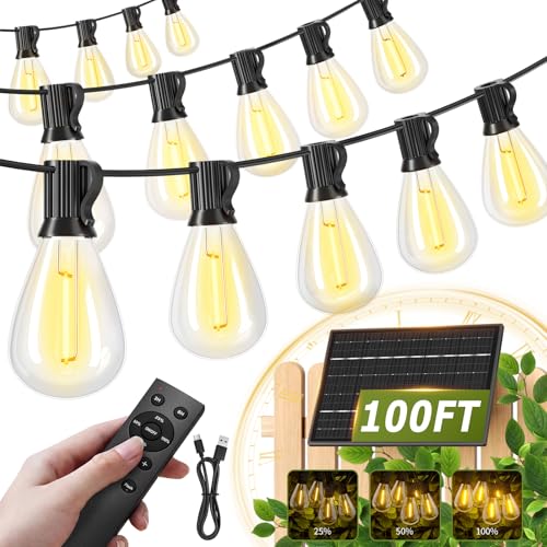 100FT Solar String Lights Outdoor Waterproof (100FT)